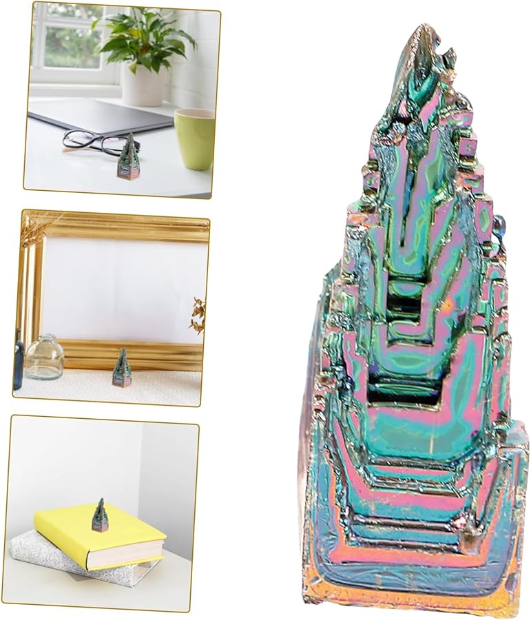 عينة كريستال البزموت الطبيعي زخرفة الجيود مجموعة المعادن حجر الزينة - Image 3